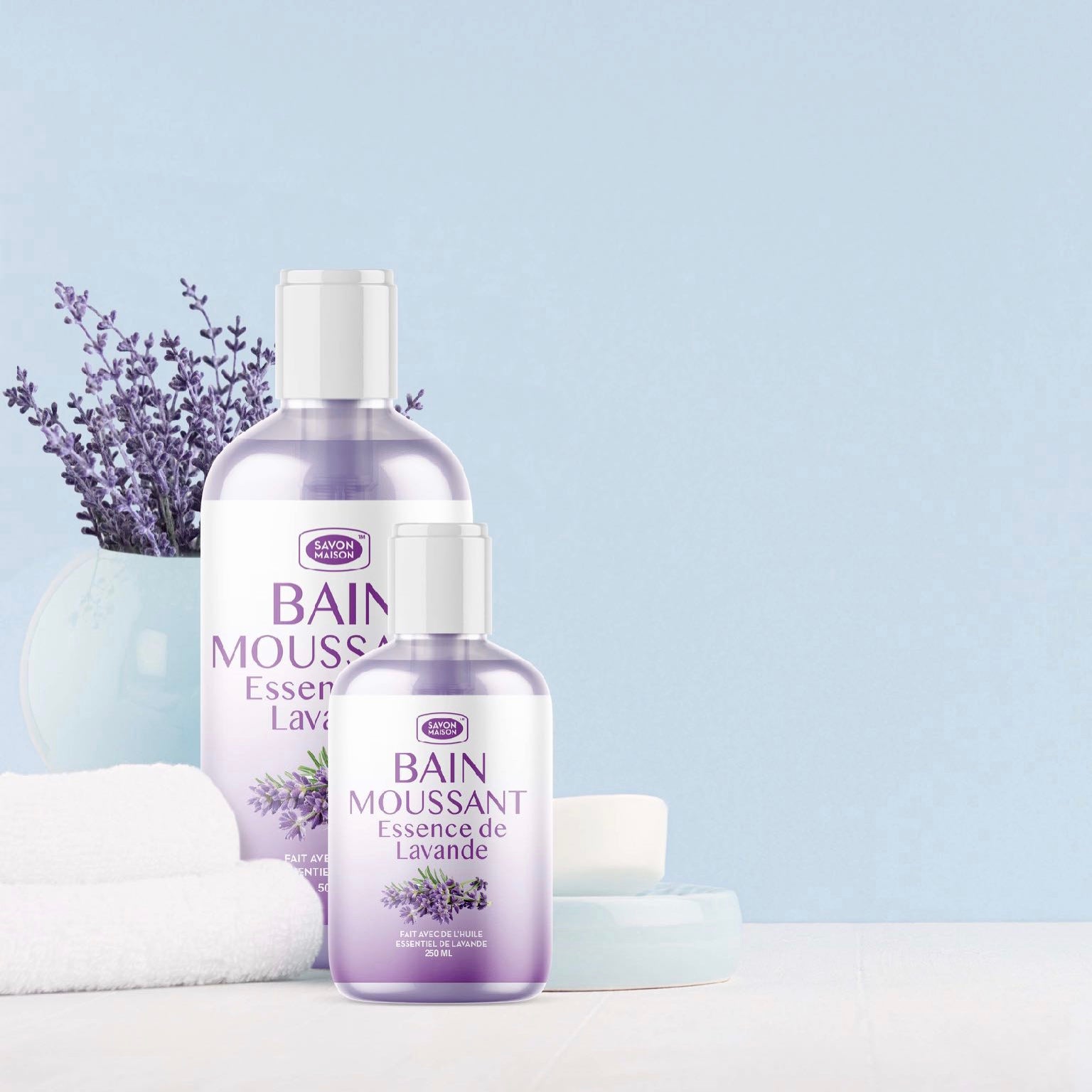 Bain moussant | Lavande (Boîte de 4)