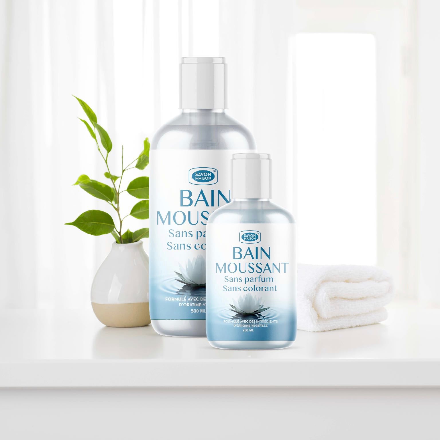 Bain moussant | Non parfumé (Boîte de 4)